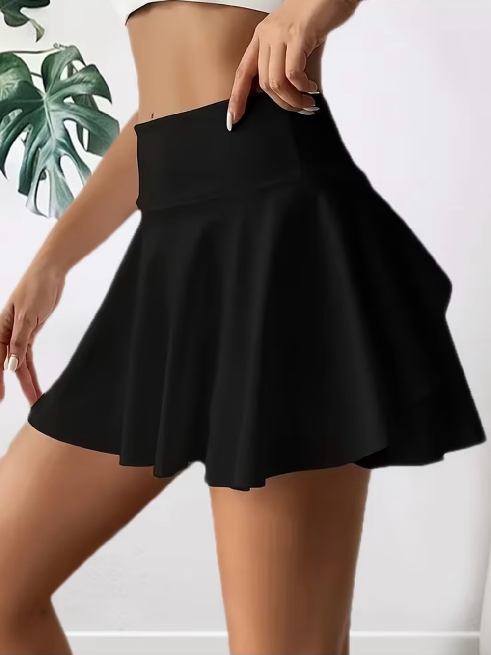 NEW TENNIS PICKLEBALL WOMEN'S HIGH-WAIST FLARED SKORT Sz-M